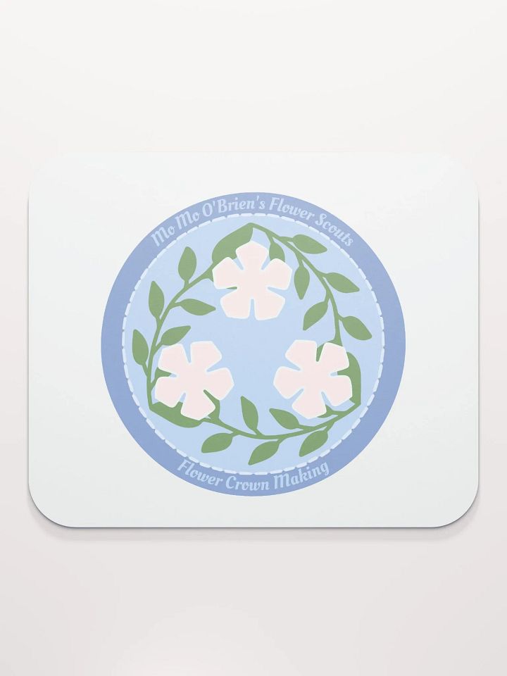Flower Crown Making Badge Mouse Pad product image (2)