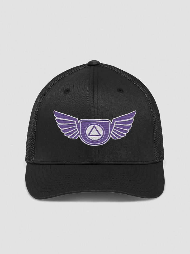 Guardian Angel Wings Trucker Hat with Purple Color Accent product image (1)