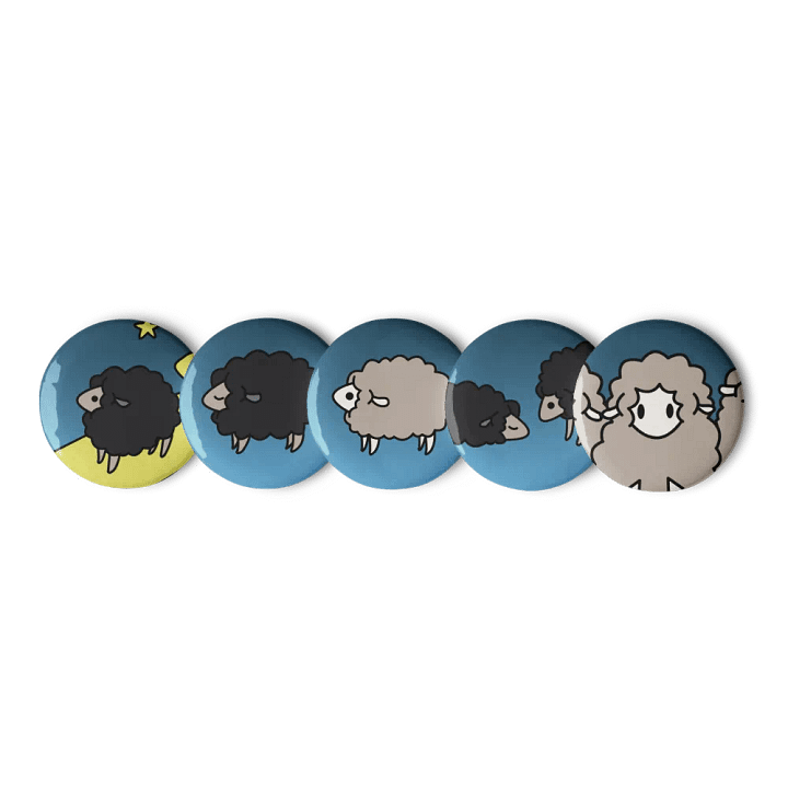 The Black Sheep Pinback Buttons product image (2)