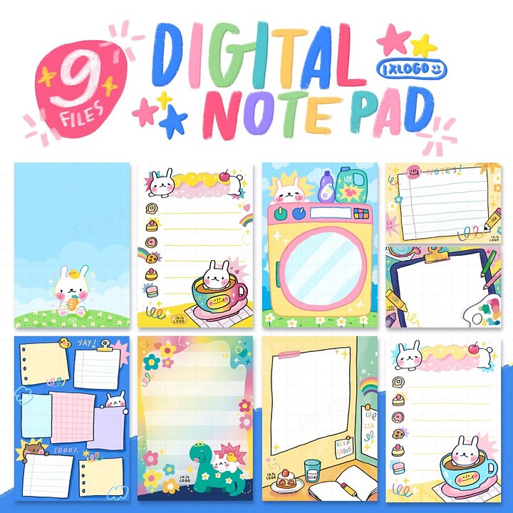 IXLOGO | DIGITAL PACK (colourful digital notepad) product image (1)