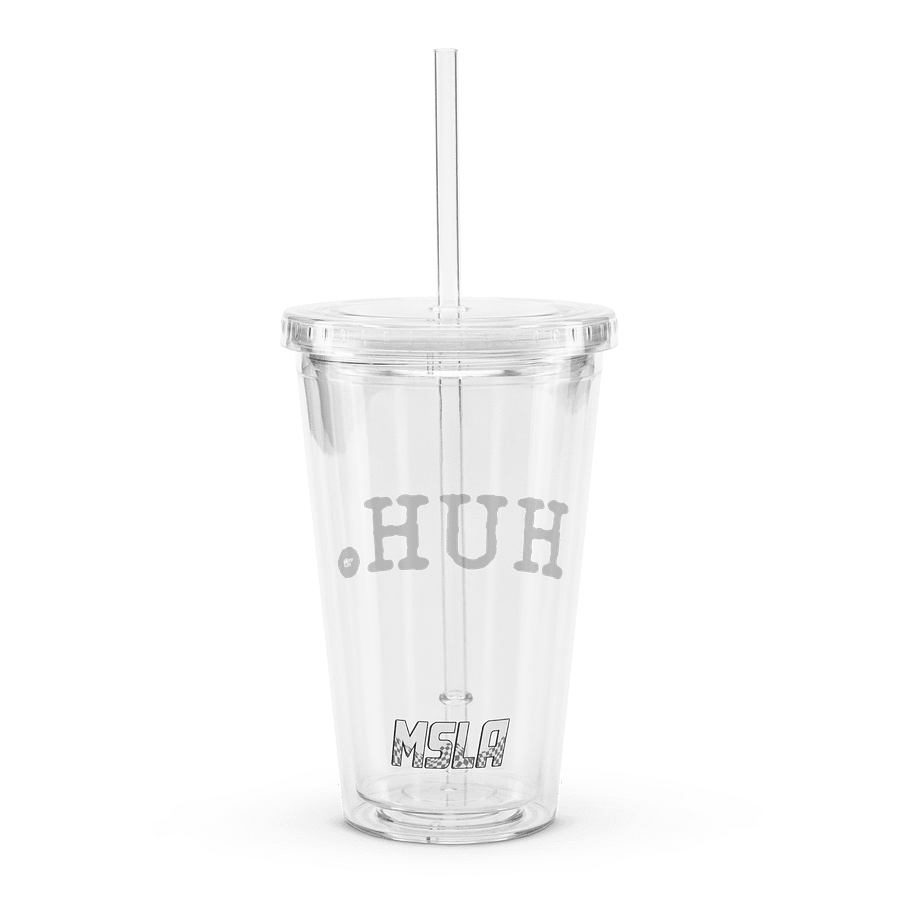 Huh - Double Wall Clear Plastic Tumbler product image (6)