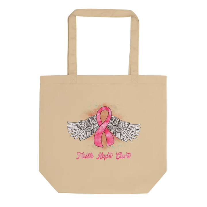 Breast Cancer Hopeful Wings Eco Tote product image (1)