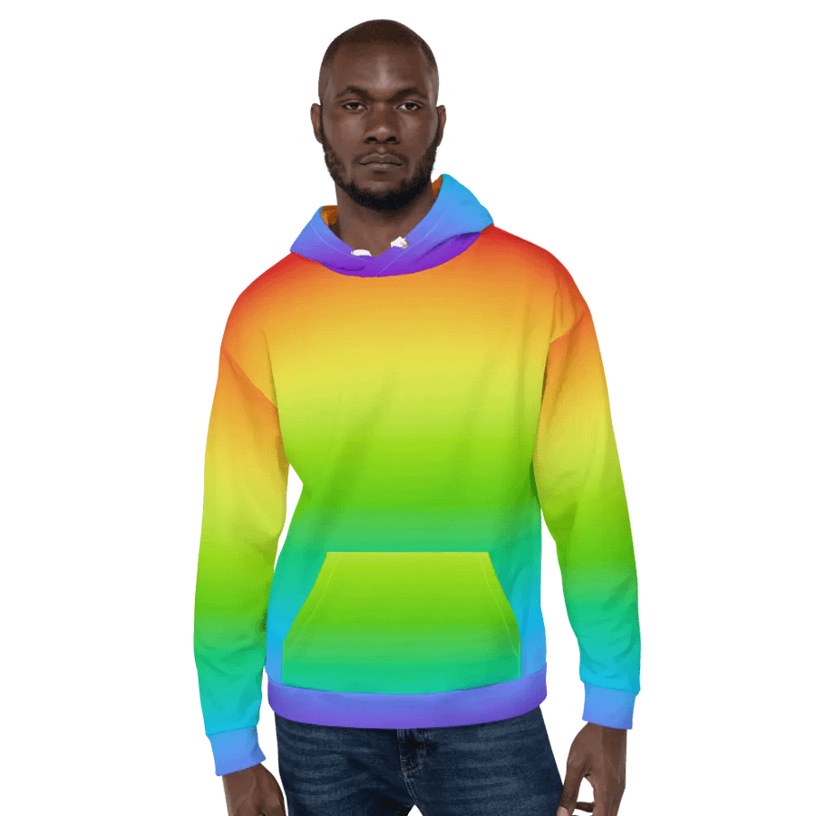 Rainbow Recycled Unisex Hoodie product image (6)
