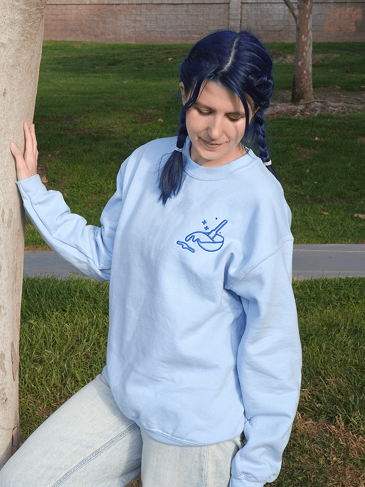 The Amateur Embroidered Sweater (Blue) product image (2)