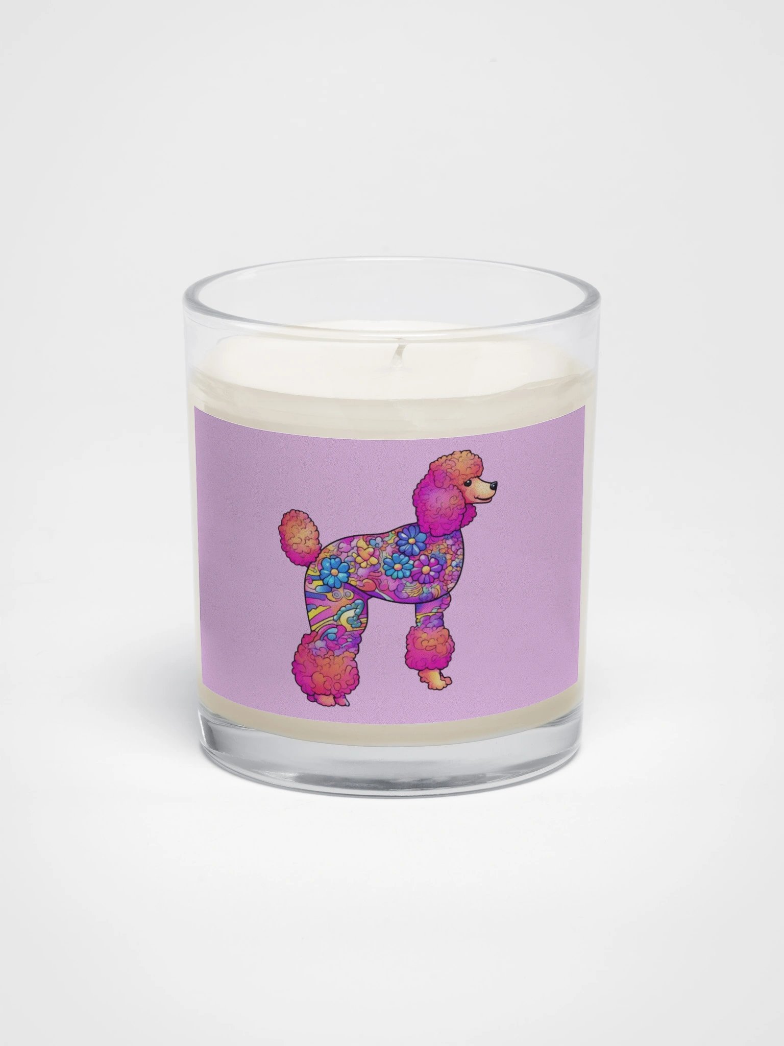 Flower Power Poodle #1 - Soy Candle product image (1)