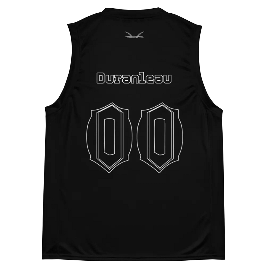 Duranleau - Black - Recycled Unisex Basketball Jersey - Black HApex Gear Black Logo product image (11)