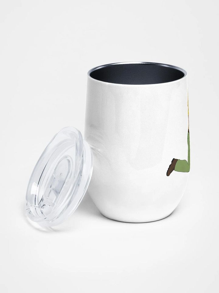 Blonde Chainsaw Pinup Wine Tumbler product image (2)