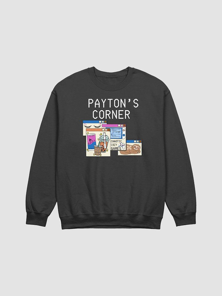 Payton's Virtual Corner Sweatshirt -White Text product image (2)