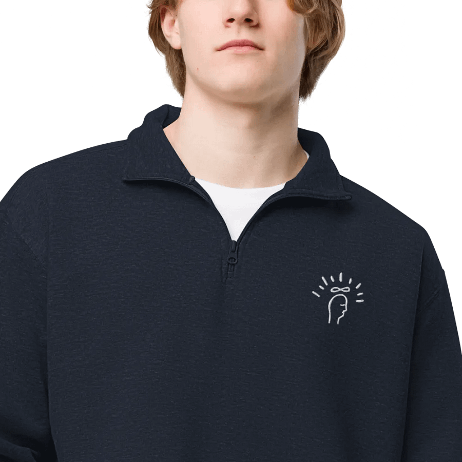 Magic Mind (white) embroidered quarter zip product image (5)
