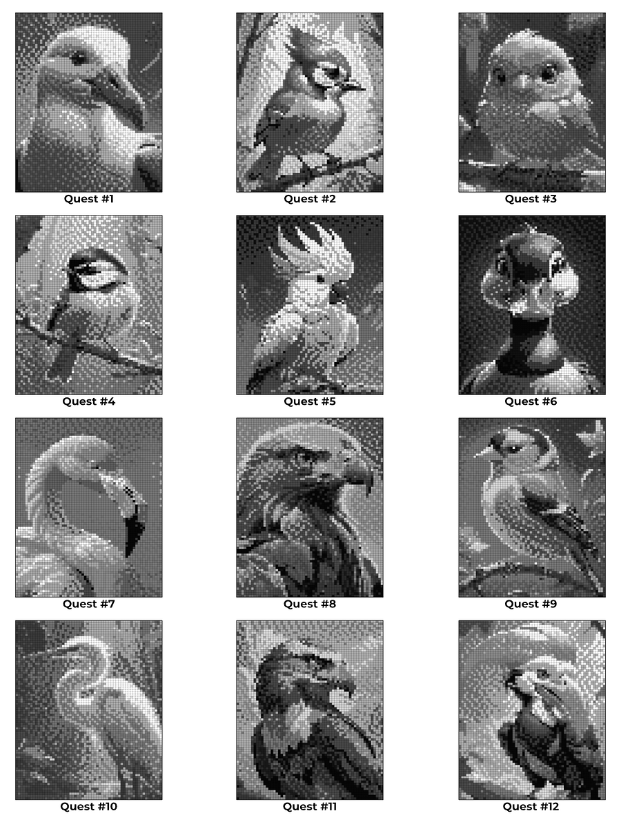 Pixel-Perfect Birds Coloring Book: Pixel Art Color By Number with 36 Illustrations product image (5)
