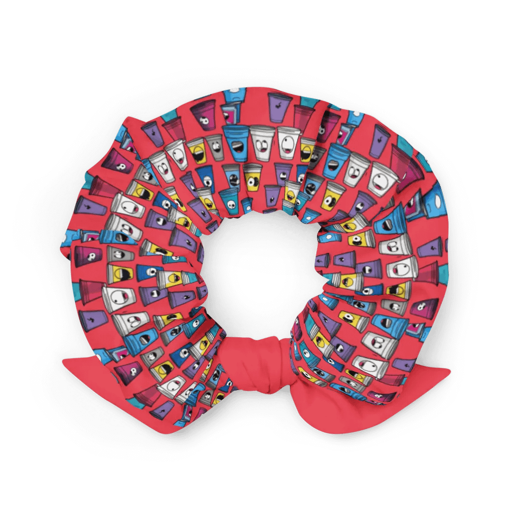 Whimsical Faces All-Over Print Scrunchie product image (2)
