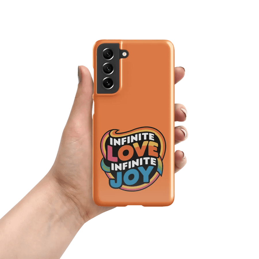 Infinite Love Infinite Joy Snap Case for Samsung (Orange) product image (7)