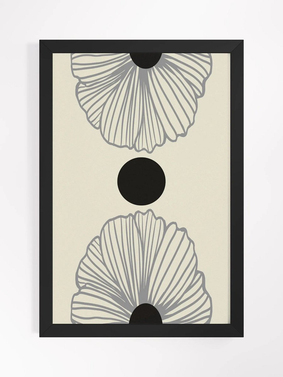 Monochrome Flora Framed Poster product image (6)