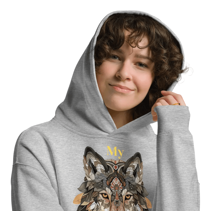 Spirit Wolf Oversized Hoodie product image (36)