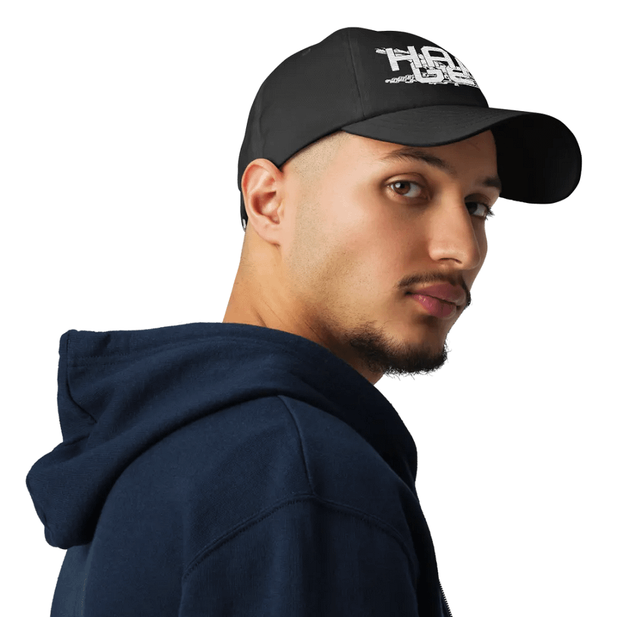 White HApex Gear Black Logo - Embroidered - Dad Hat product image (8)