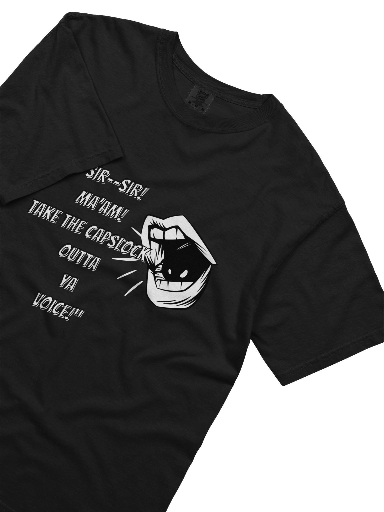 "Take The Caps Off" Dark Dyed T-shirt product image (29)