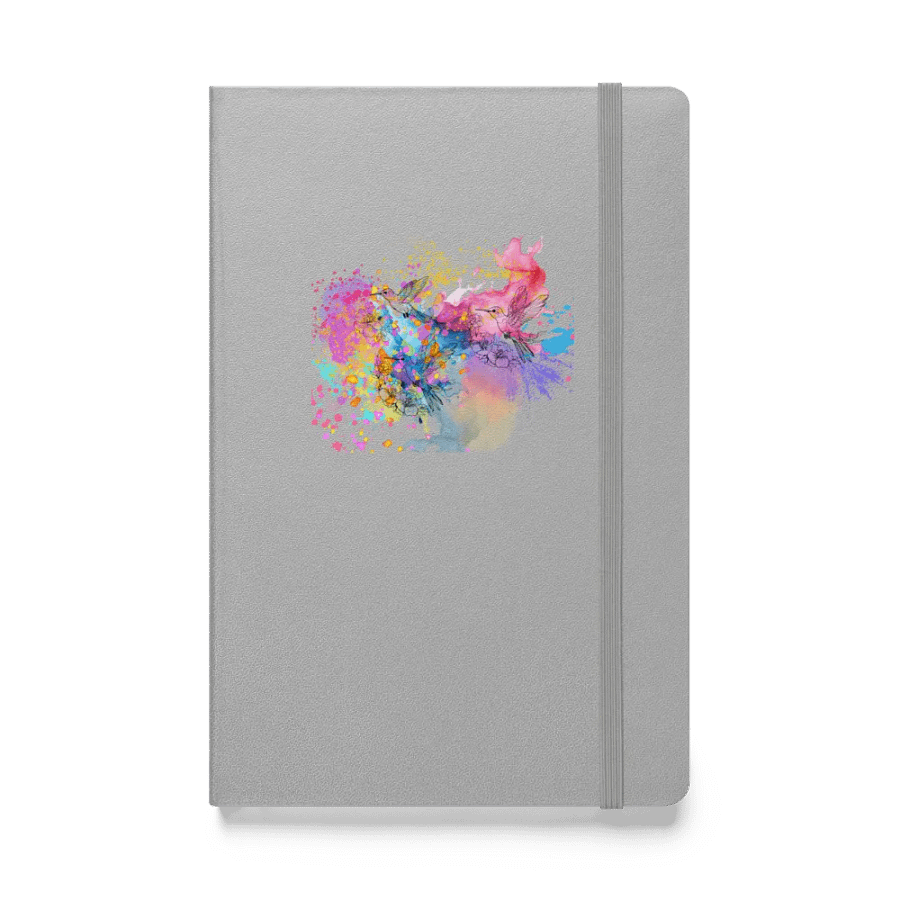 Whimsical Hummingbird Hardcover Journal for arty nature lovers moms dads sons daughters friends product image (1)