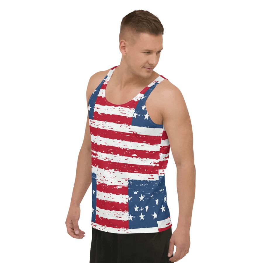 Geaux 31 (On Back) Vintage Flag Style Men's Tank Top product image (9)