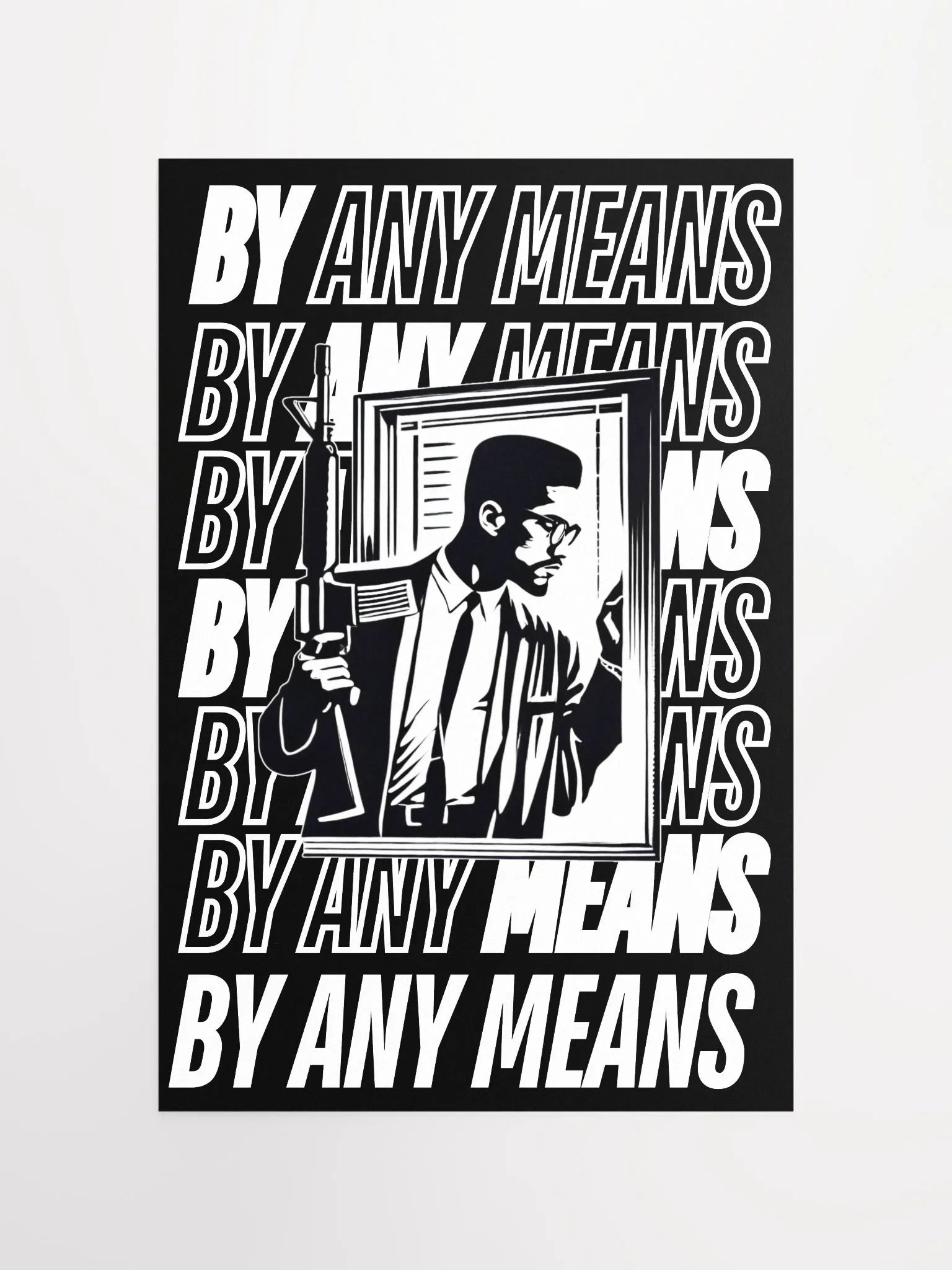 MALCOLM X BY ANY MEANS POSTER (WHITE) product image (4)