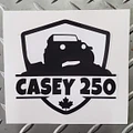 Casey 250 Logo - 3.75 inch Shield Vinyl Decal product image (1)