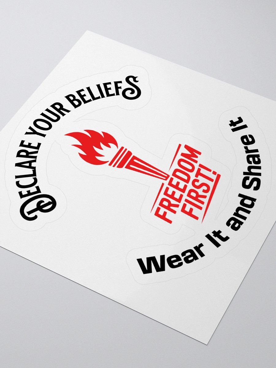 Freedom Torch – Declare Your Beliefs Stickers product image (7)