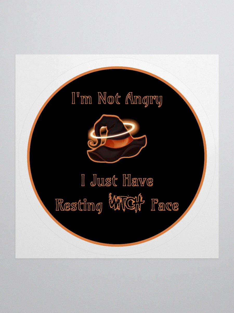Resting Witch Face Sticker product image (1)
