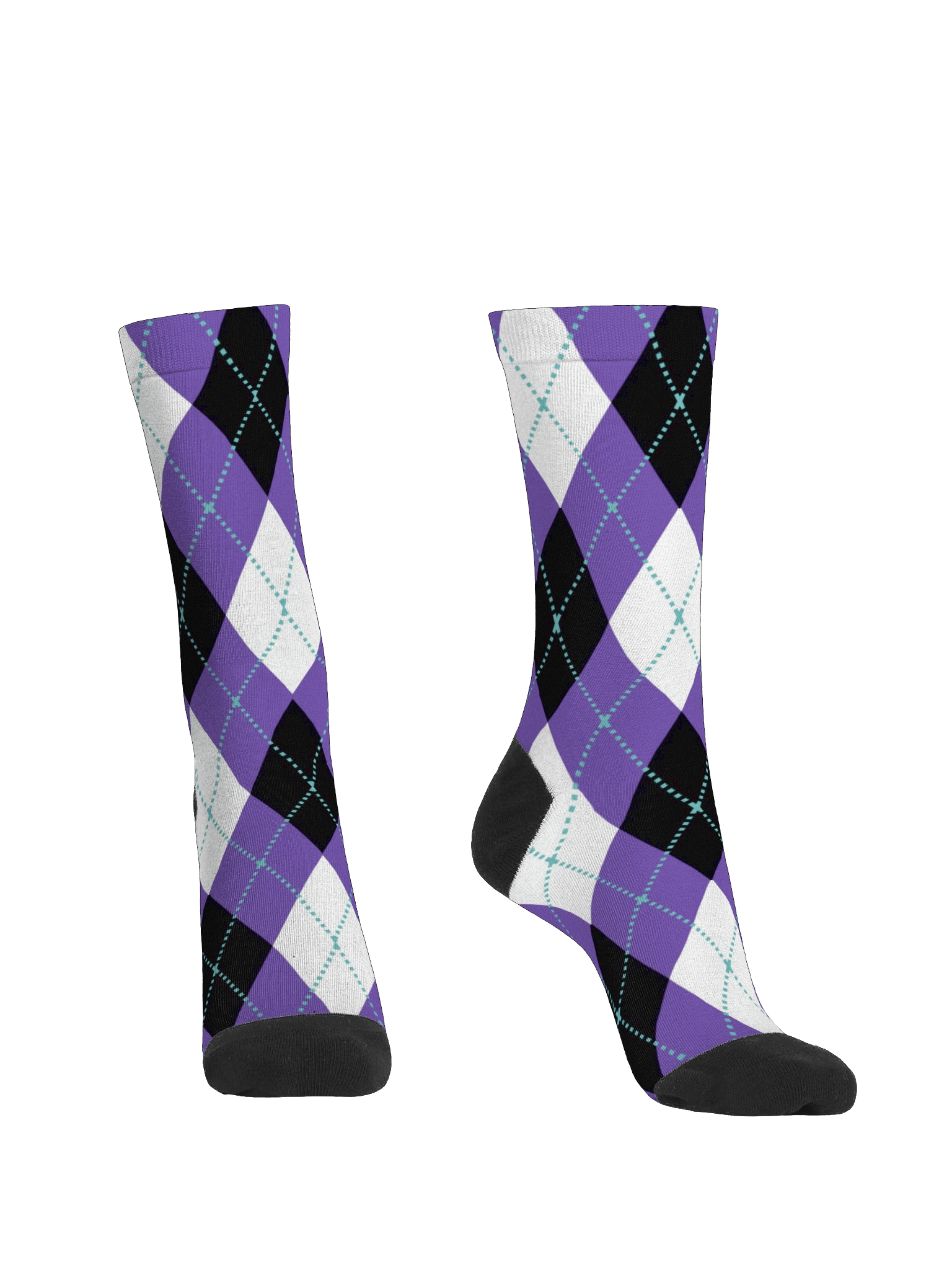 Purple Argyle Socks product image (2)