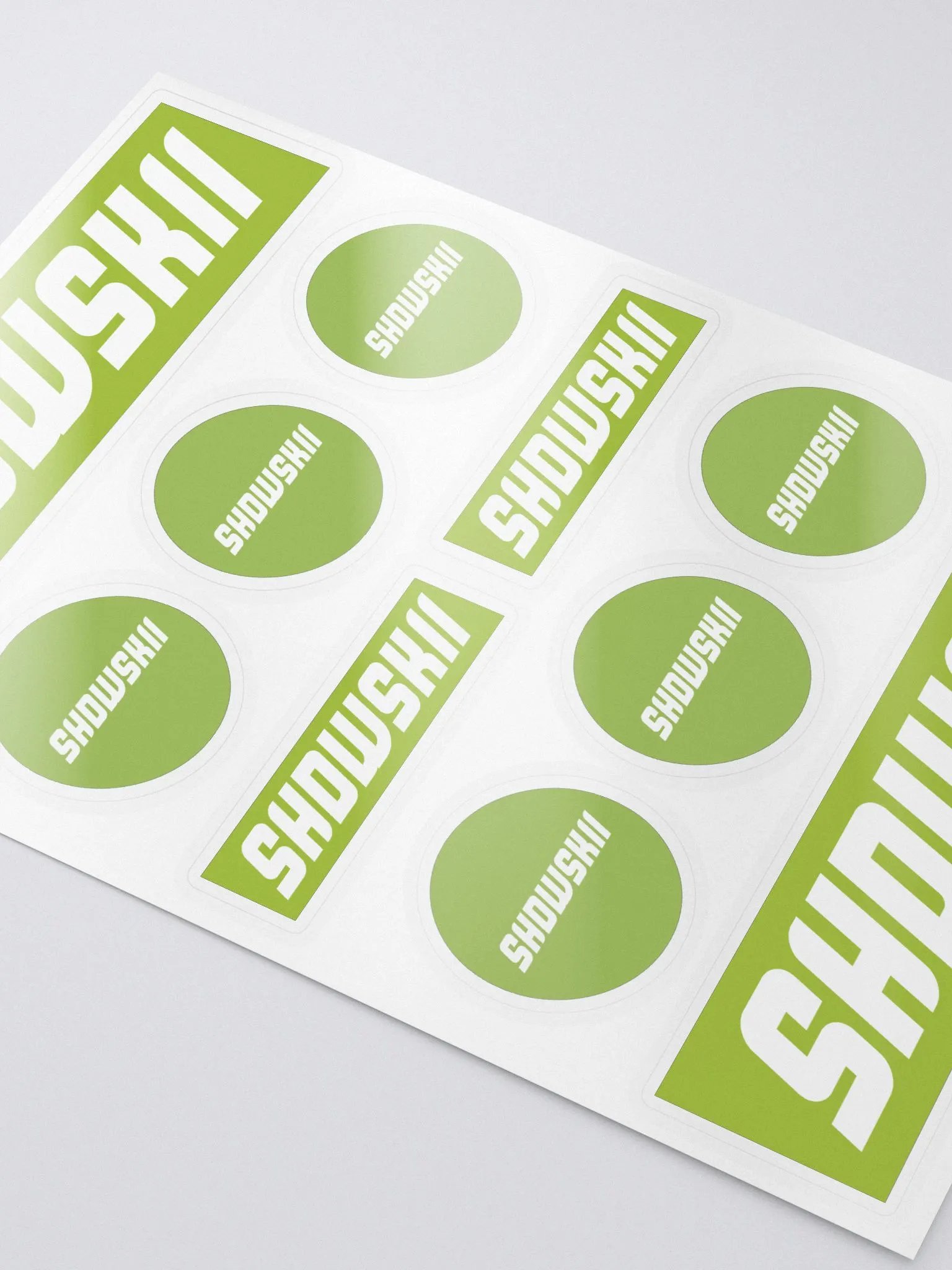 KISS CUT STICKERS / GREEN product image (3)
