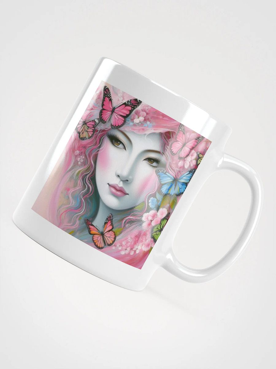 Woman With Pink Butterflies Mug product image (10)
