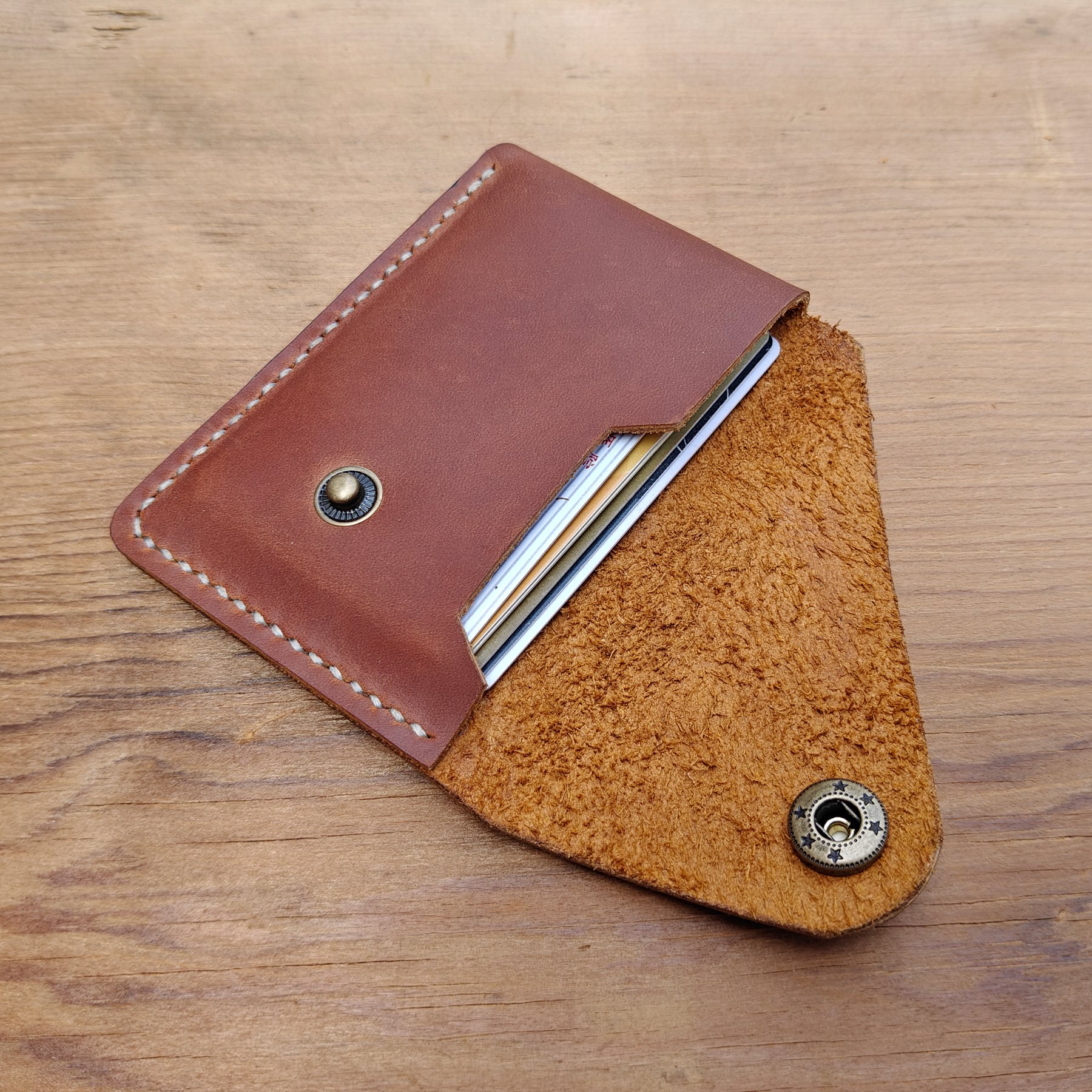 MEEBOY Handmade Leather Business Card Holder, Credit Card Wallet for Men and Women product image (6)