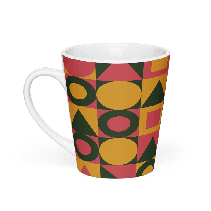 Geometric Elegance Latte Mug product image (1)