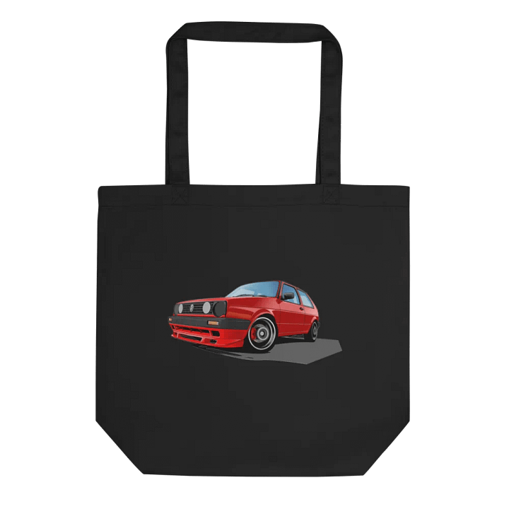 Sporty Red Hatchback Car Illustration Tote Bag product image (3)