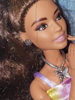 Visit https://youtube.com/artsysister for more videos like this one My cute Barbie with the pretty dress and the nice butterfly necklace.