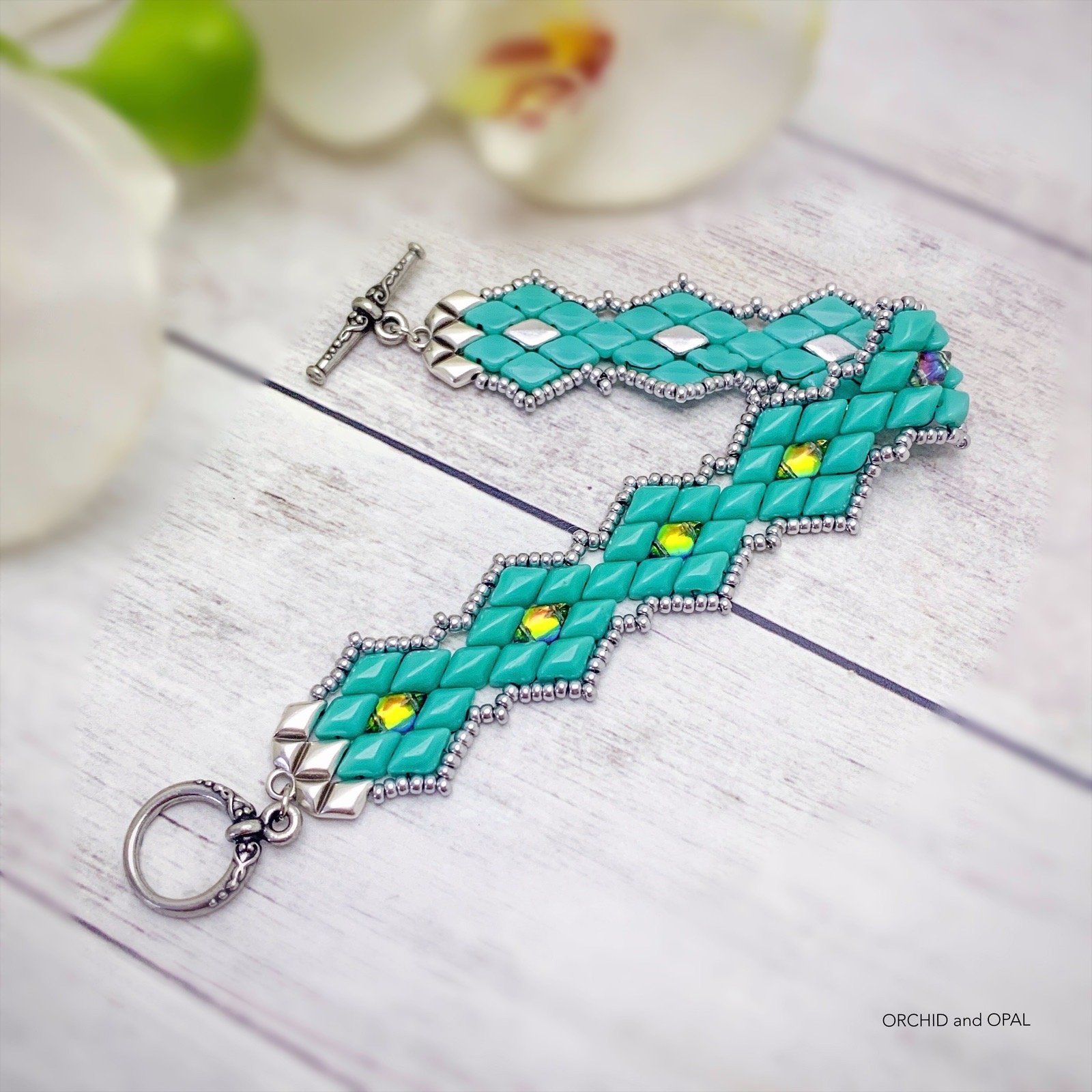Digital Beading Pattern – Backlit GemDuo Bracelet product image (7)