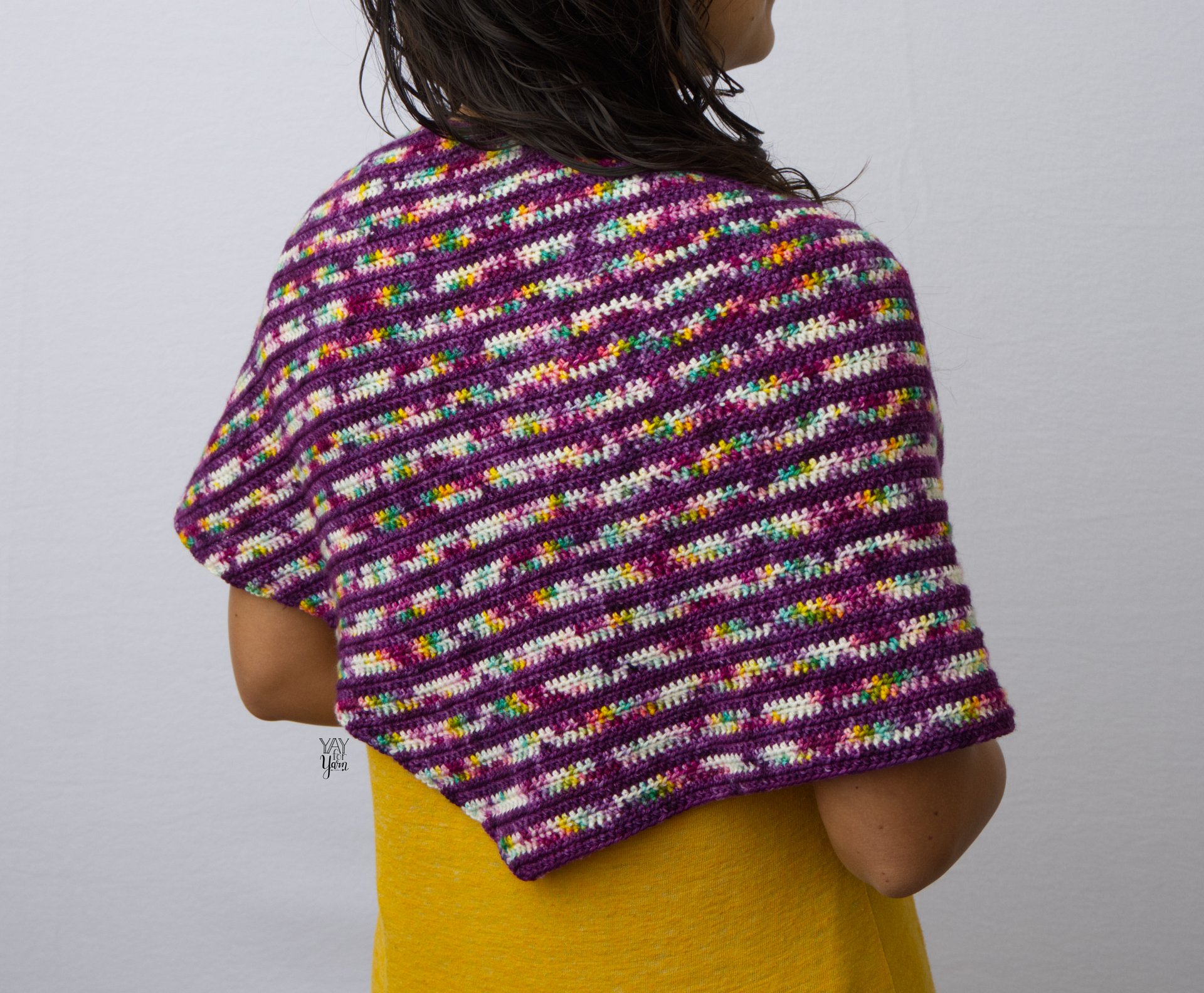 Double Gradient Boomerang Shawl Crochet Pattern product image (9)