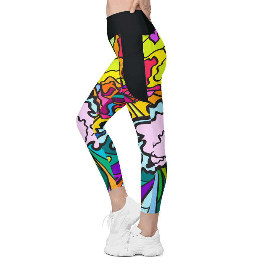 Vibrant Harmony All-Over Leggings - Wave at Sunset product image (6)