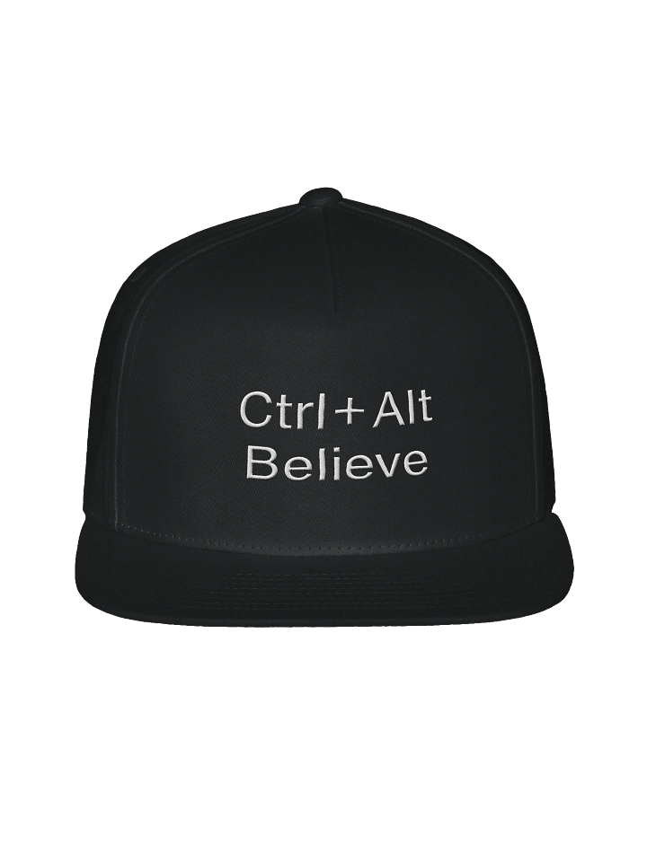 “Ctrl + Alt Believe.” Snapback Hat – Mindset Reboot Edition product image (1)