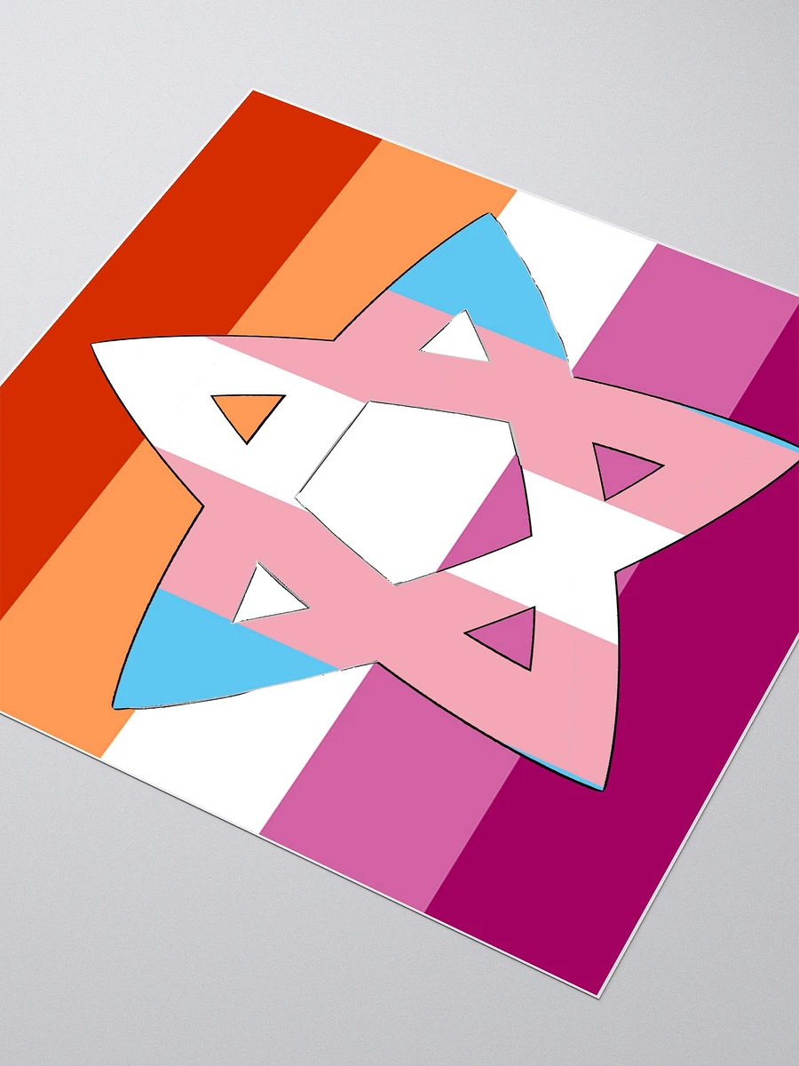 North Star Forever (Trans Lesbian sticker edition) product image (3)