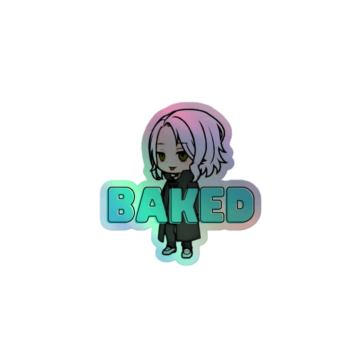 HOLOGRAPHIC BAKED ANIME ME STICKER product image (1)