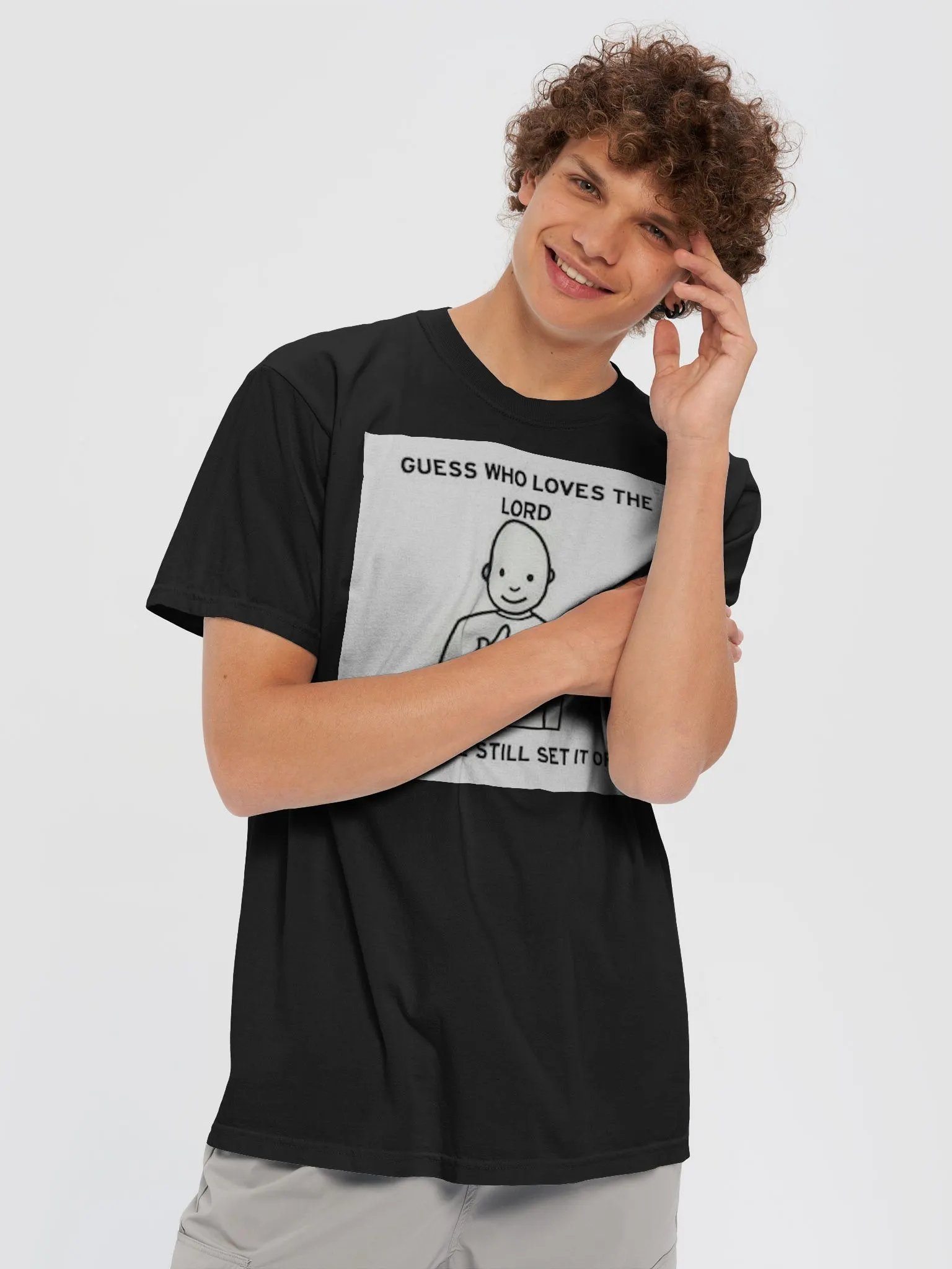 GUESS WHO LOVES THE LORD,BUT WILL STILL SET IT OFF. product image (5)