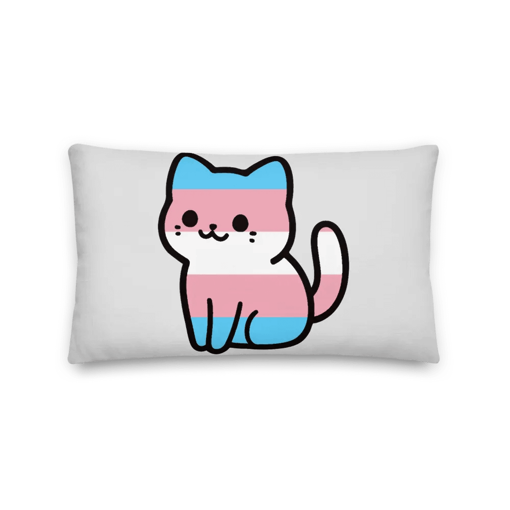 Transgender Pride Kitty Pillow product image (11)