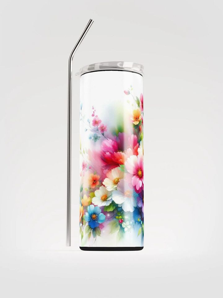 Fluttering Blossoms Tumbler: Sip into Springtime Splendor! product image (1)