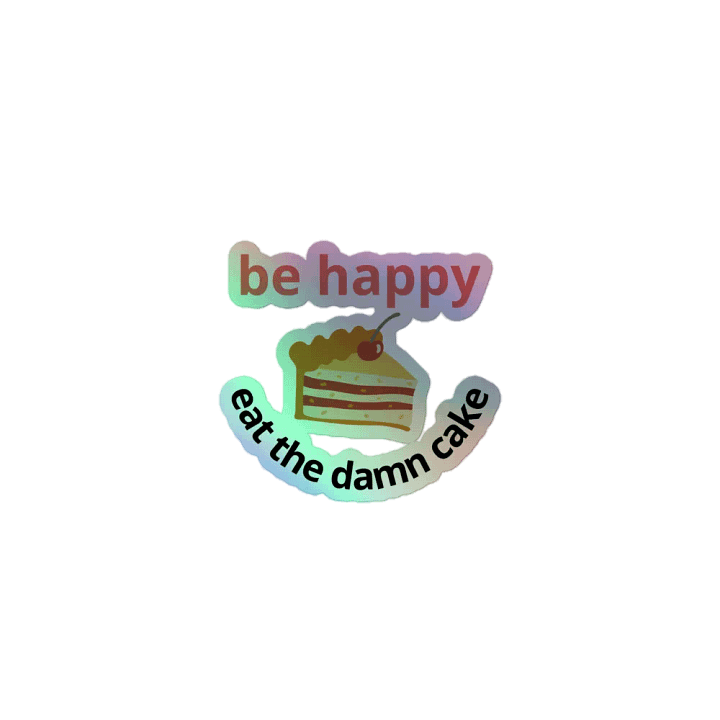 Just Eat The Cake Sticker product image (1)