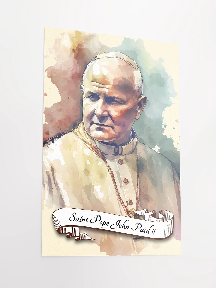 Saint Pope John Paul II Patron Saint of World Youth Day, New Evangelization, People Suffering from Seizures and Parkinson's Disease Matte Poster product image (4)