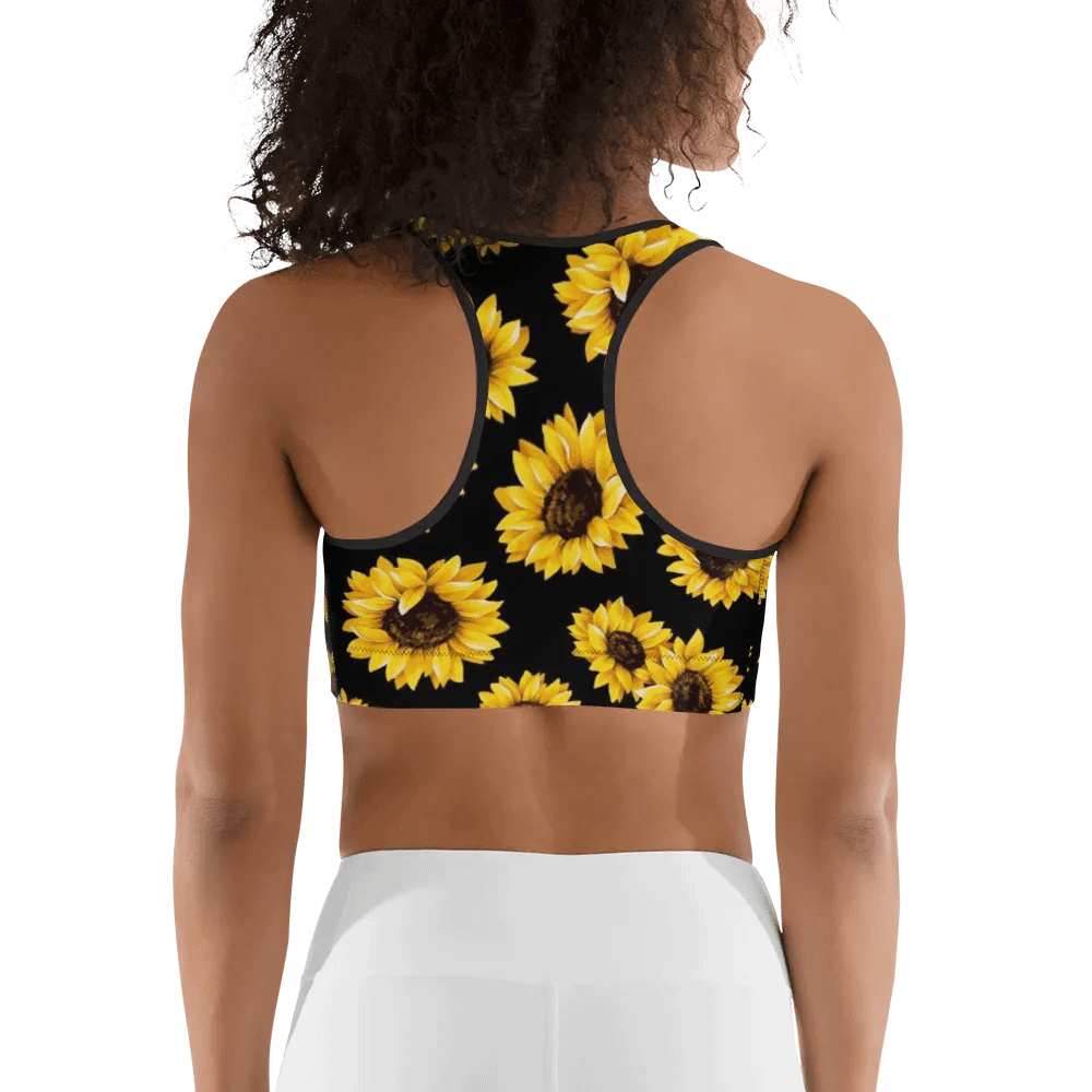 Sunflower Printed Sport's Bra product image (8)