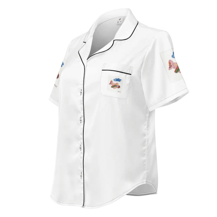 Kid Airplane (All-Over Print Women's Short Sleeve Pajama Top) product image (1)