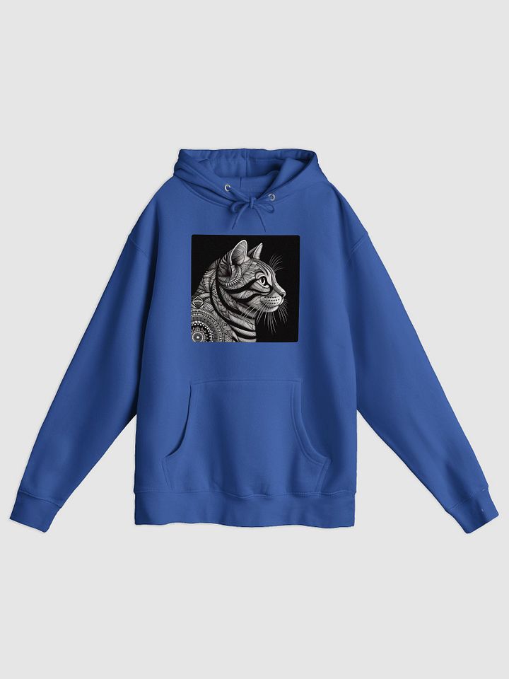 Geometric Feline Illusion Hoodie product image (2)