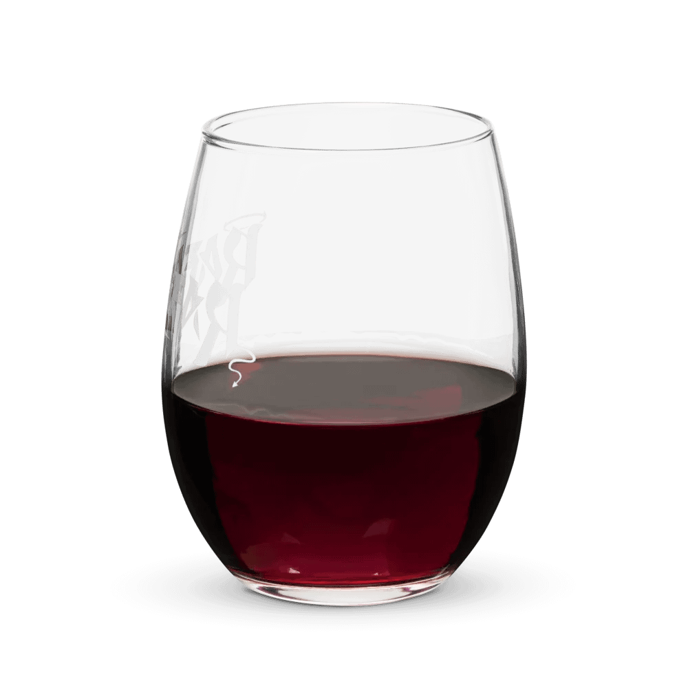 RafaZafar Logotext Stemless Wineglass (white) product image (7)