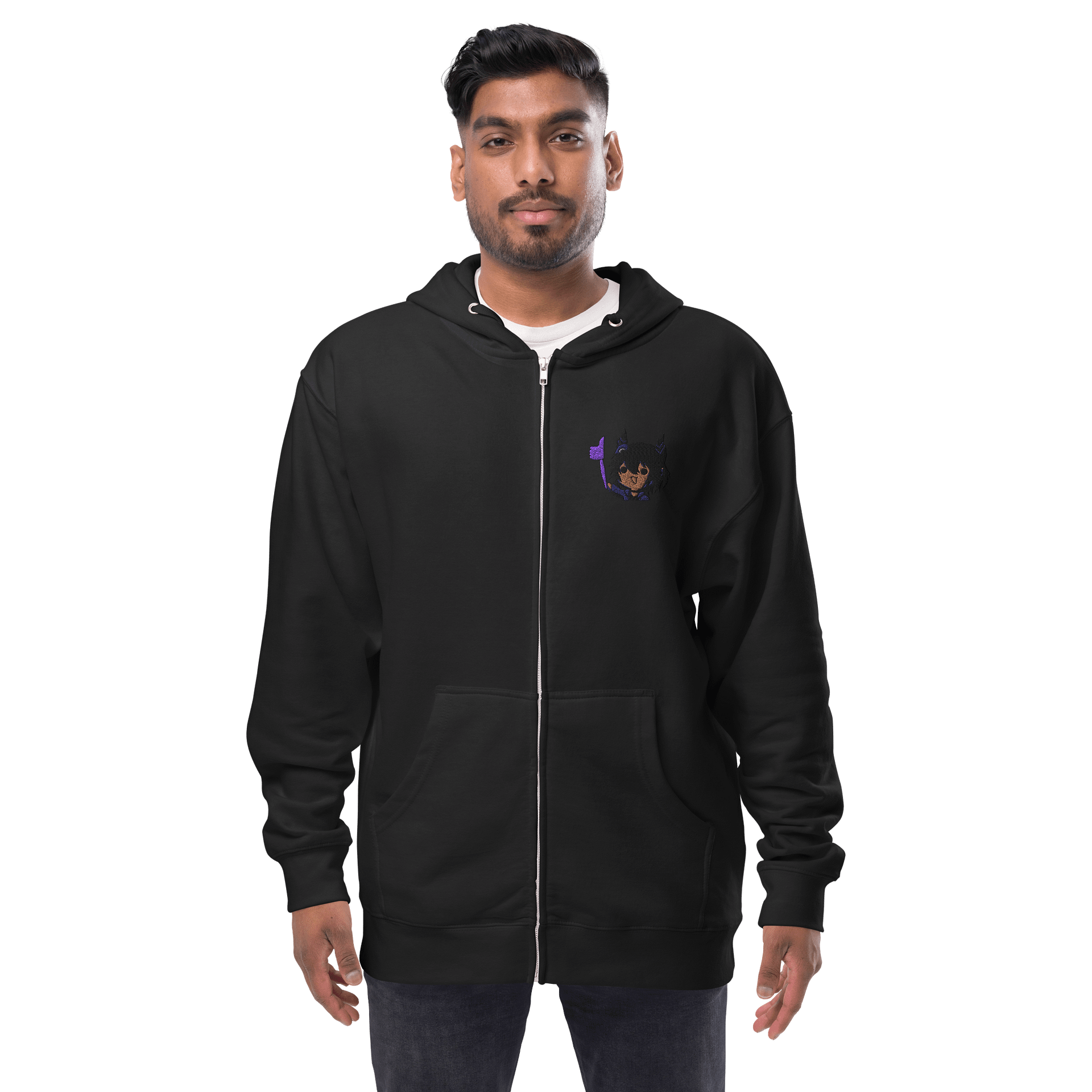 Rev Thumbs Up Embroidered Zip Up Hoodie product image (2)