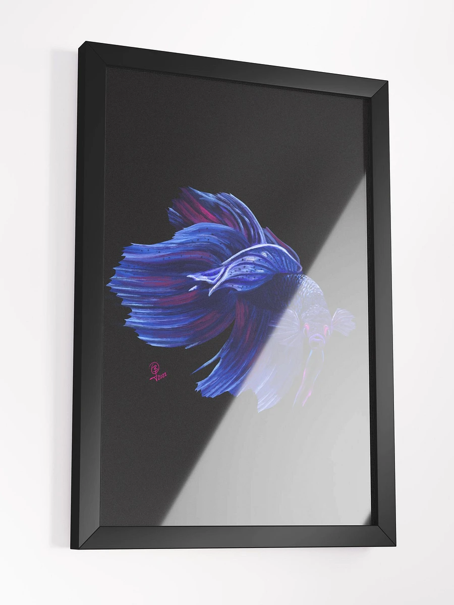 BettaWave (A Synthwave Betta Fish) Framed Art product image (3)